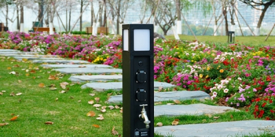 庭院裝修最頭疼的問題，極亞水電一體樁如何解決？