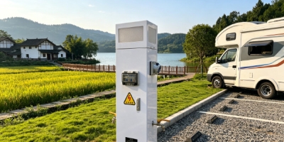 四川古宇村自駕露營地水電樁項目案例 | 高溫防潮防雨防雷解決方案
