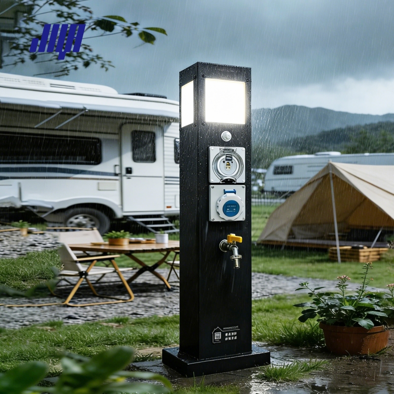 戶外智能水電樁掃碼防水水電樁廠家GRWE801515S-R-SA 
