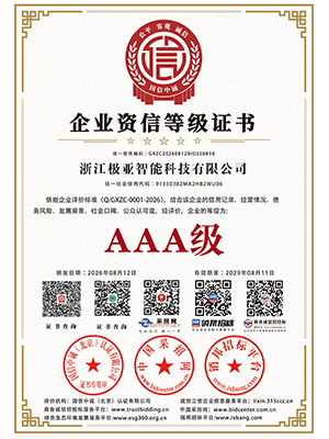 企業資信等級證書